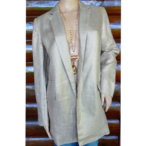 Chico's Gold Metallic Blazer